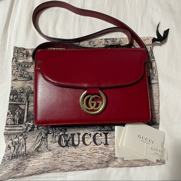 Gucci GG ring shoulder bag Red - Picture 3 of 9